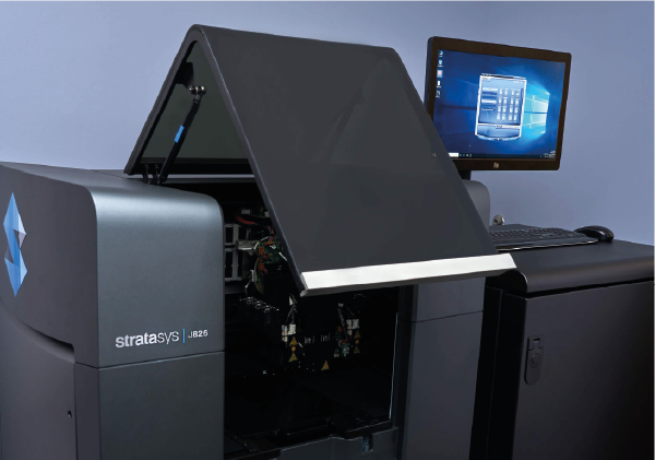 Работа принтера Stratasys J826 Prime